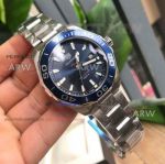 Perfect Replica Tag Heuer Aquaracer Quartz Watch - Blue Dial Stainless Steel Bracelet 